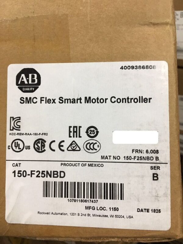 150-F25NBD New Allen-Bradley AB SMC Flex Smart Motor Controller