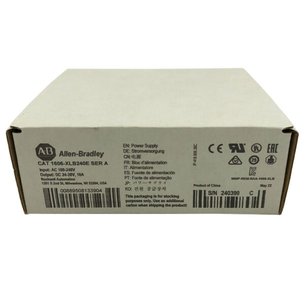 1606-XLB240E New Allen-Bradley AB XLB 10 Amp Power Supply