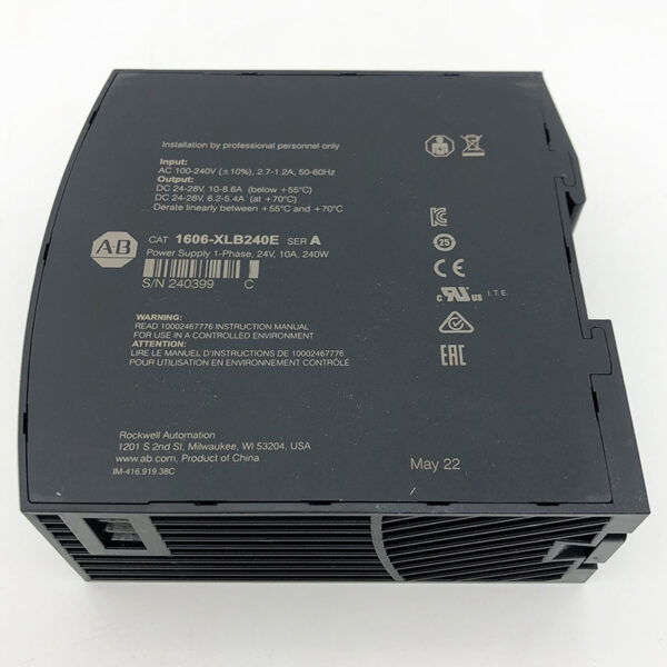 1606-XLB240E New Allen-Bradley AB XLB 10 Amp Power Supply