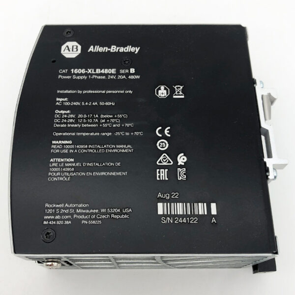 1606-XLB480E New Allen-Bradley AB XLB Power Supply 480W 24VDC 20A