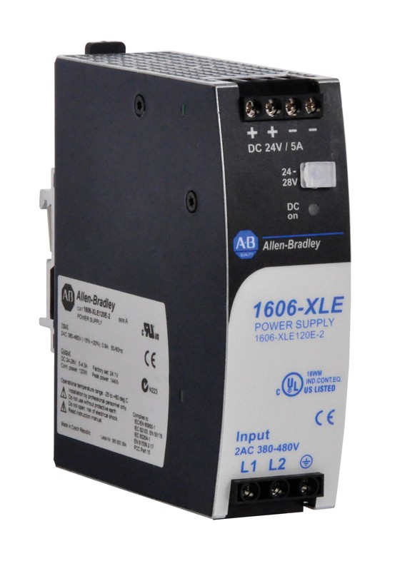 1606-XLE120E-2 New Allen-Bradley AB 480VAC Input 24VDC Out 5A Power Supply
