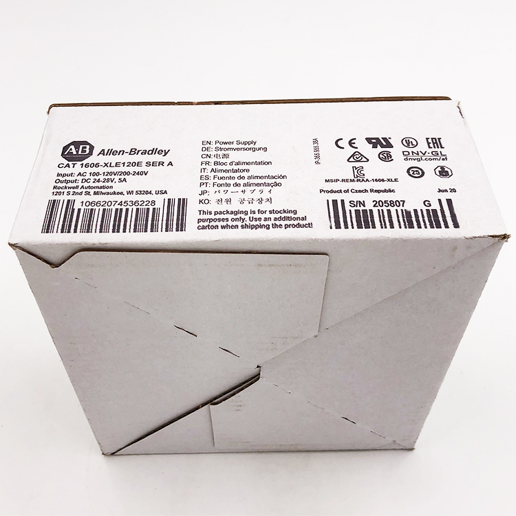 1606-XLE120E New Allen-Bradley AB XLE Power Supply 120W 24VDC 5A