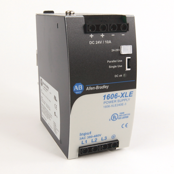 1606-XLE240E-3 New Allen-Bradley AB 480VAC Input 24VDC Out 10A Power Supply