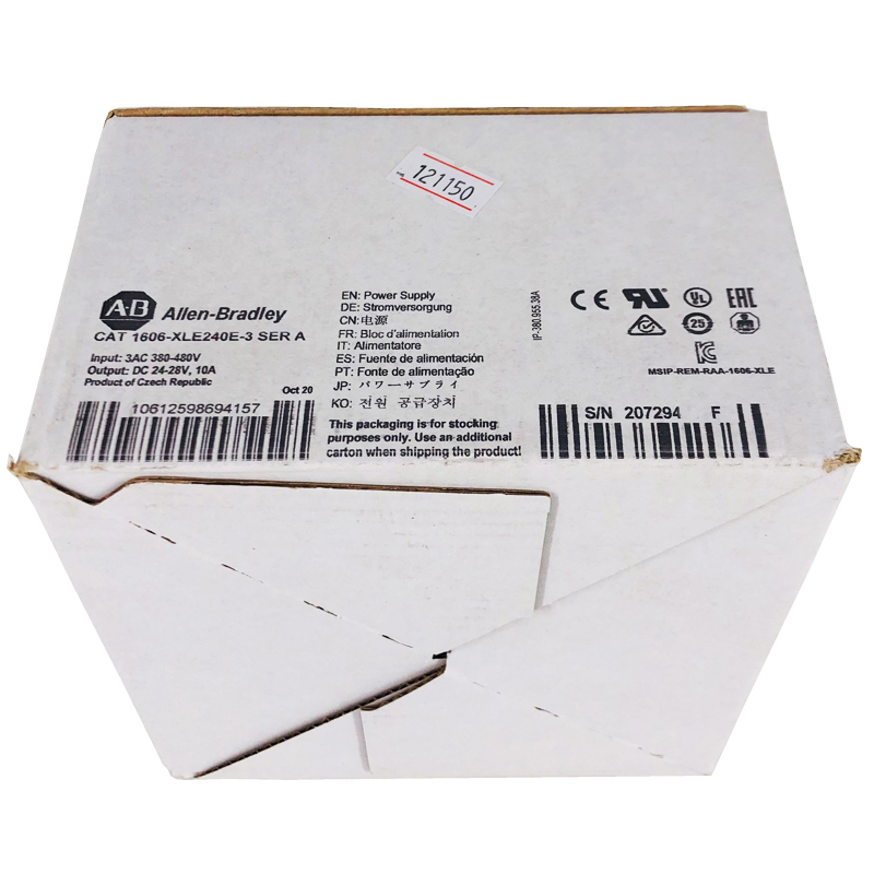 1606-XLE240E-3 New Allen-Bradley AB 480VAC Input 24VDC Out 10A Power Supply