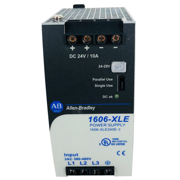 1606-XLE240E-3 New Allen-Bradley AB 480VAC Input 24VDC Out 10A Power Supply