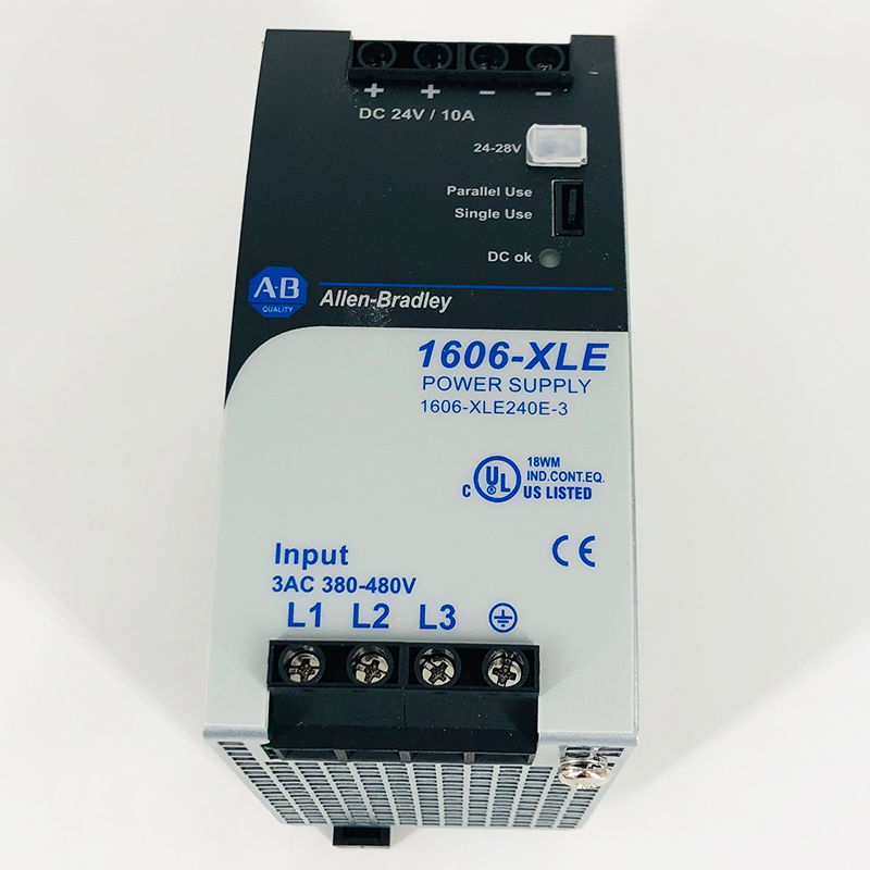 1606-XLE240E-3 New Allen-Bradley AB 480VAC Input 24VDC Out 10A Power Supply