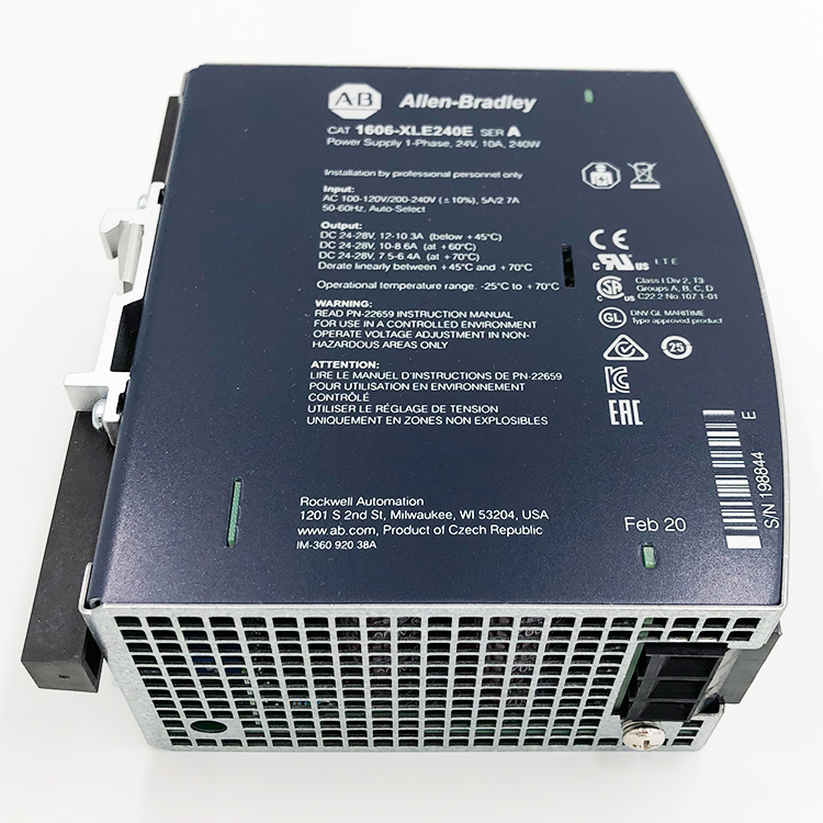 1606-XLE240E New Allen-Bradley AB XLE Power Supply 240W 24VDC 10A