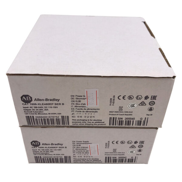 1606-XLE480EP New Allen-Bradley AB XLE Power Supply 480W 24VDC 20A