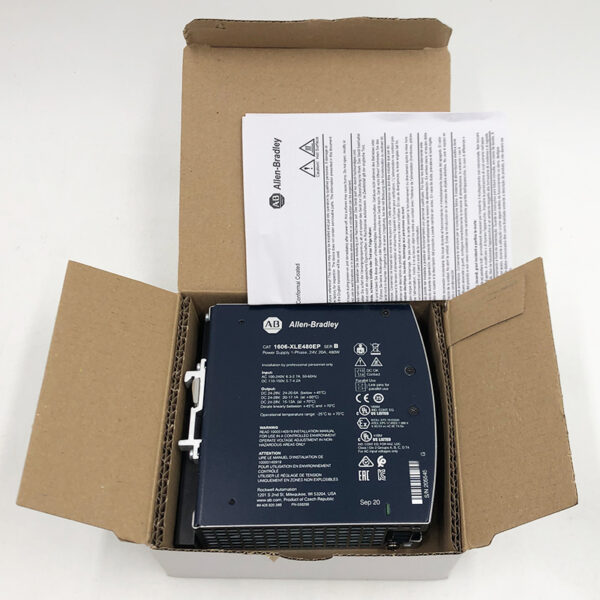 1606-XLE480EP New Allen-Bradley AB XLE Power Supply 480W 24VDC 20A