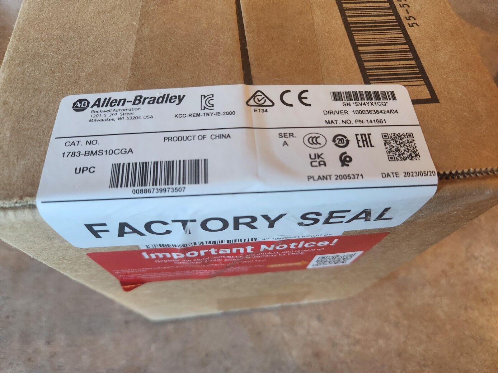 1783-BMS10CGA New Allen-Bradley AB Stratix 5700 10 Port Managed Switch