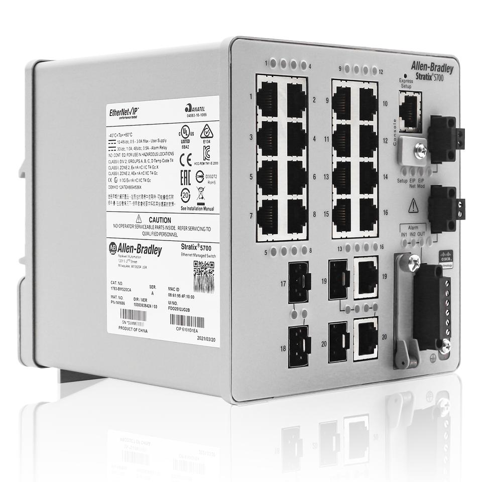 1783-BMS20CA New Allen-Bradley AB Stratix 5700 20 Port Managed Switch