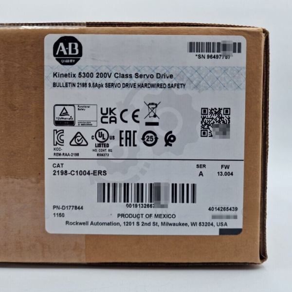 2198-C1004-ERS New Allen-Bredley AB Kinetix 5300 200V Class Servo Drive