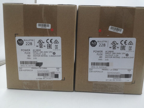 22B-A2P3N114 New Allen-Bradley AB PowerFlex 40- 0.4 kW (0.5 HP) AC Drive