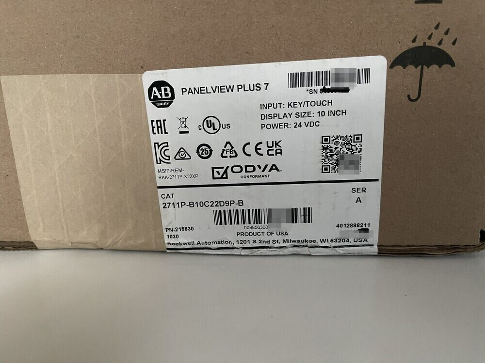 2711P-B10C22D9P-B New Allen-Bradley AB PanelView Plus 7 Graphic Terminal