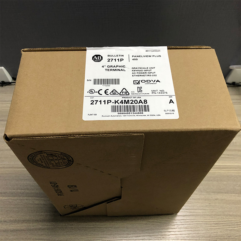 2711P-K4M20A8 New Allen-Bradley AB PanelView Plus 6 4 Grayscale Keypad AC