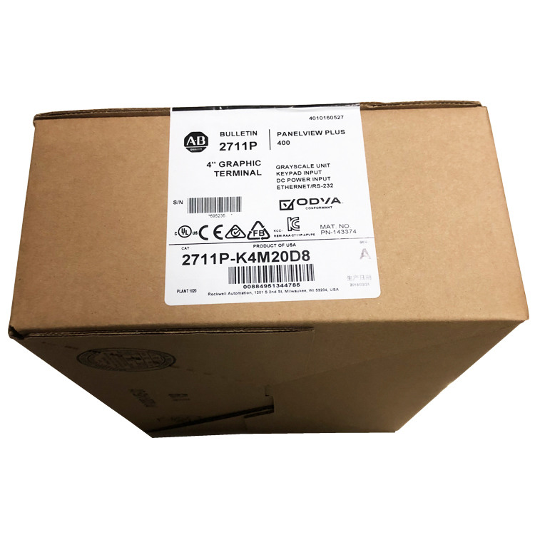 2711P-K4M20D8 New Allen-Bradley AB PanelView Plus 6 4 Grayscale Keypad DC