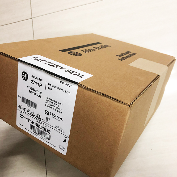 2711P-K4M20D8 New Allen-Bradley AB PanelView Plus 6 4 Grayscale Keypad DC