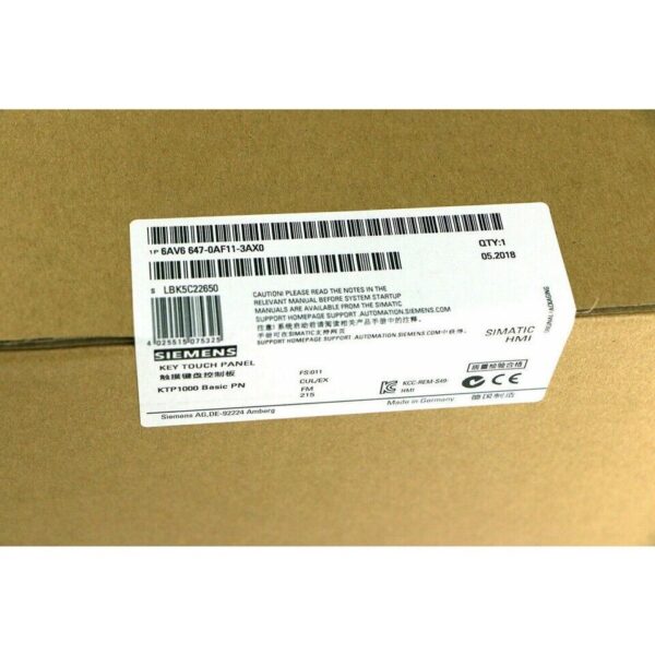 6AV6647-0AF11-3AX0 New Siemens KEY Touch Panel