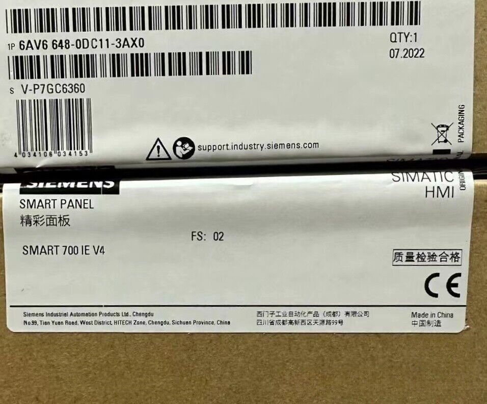 6AV6648-0DC11-3AX0 New Siemens Smart Panel