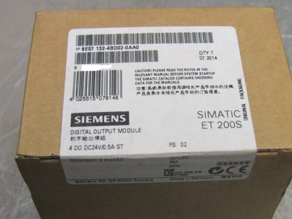 6ES7132-4BD02-0AA0 New Siemens Digital Output Module