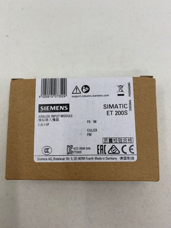 6ES7134-4MB02-0AB0 New Siemens Analog Input Module