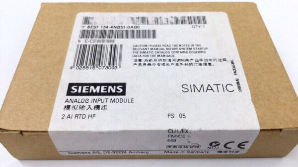 6ES7134-4NB51-0AB0 New Siemens Analog Input Module