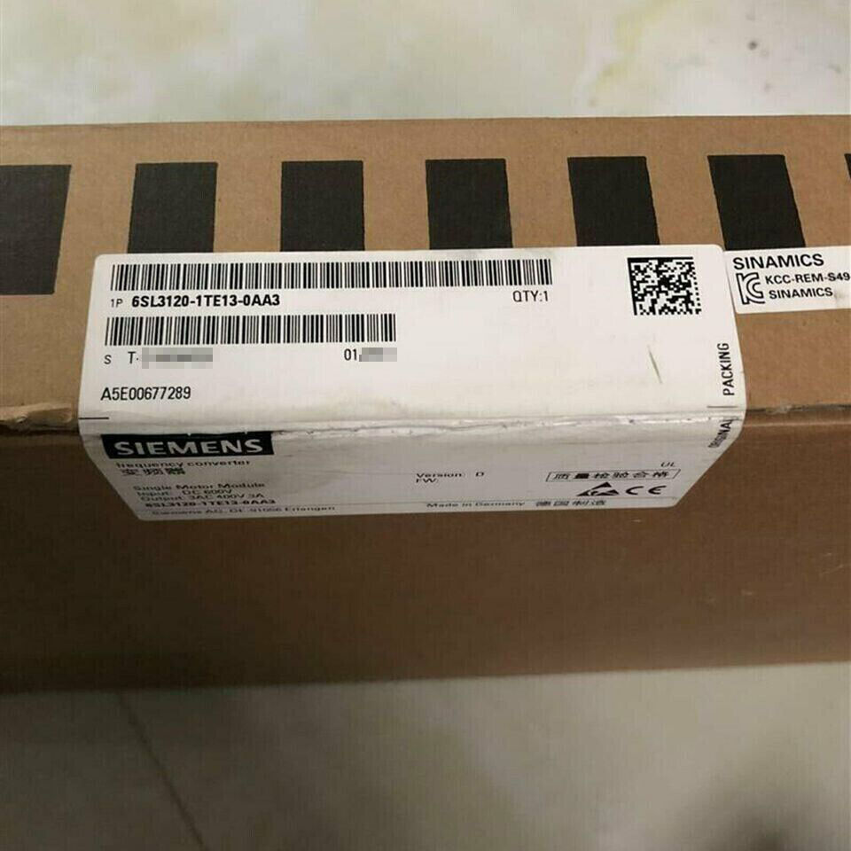 6SL3120-1TE13-0AA3 New Siemens Frequency Converter Equipment