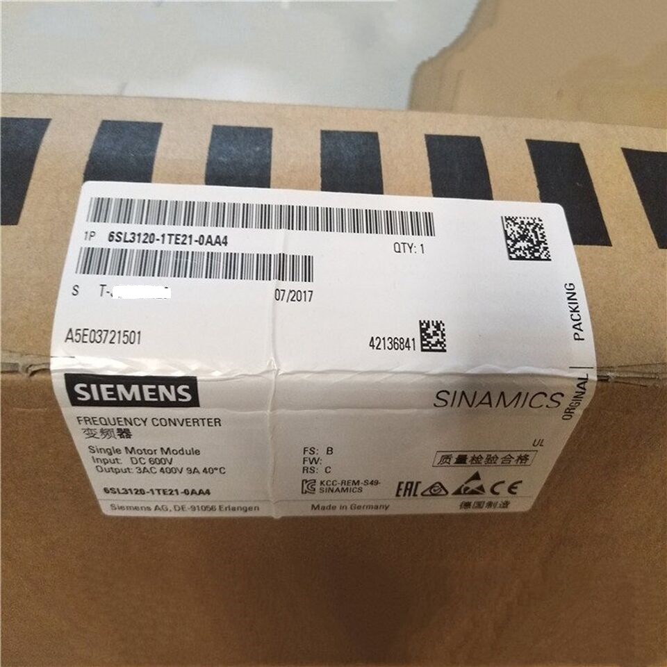 6SL3120-1TE21-0AA4 New Siemens Frequency Converter Equipment