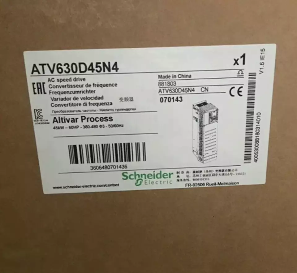 1PC Schneider ATV630D45N4 Inverter ATV630D45N4 NEW IN BOX EXPEDITED SHIPPING