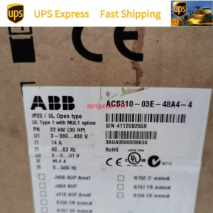 Brand New ABB ACS310-03E-48A4-4 Inverter Fast FedEx or DHL