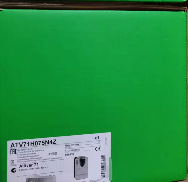 Schneider Telemecanique ATV71H075N4Z INVERTER ATV71 3 PHASE CHASSIS AC MOTOR DRIVE 0,75KW