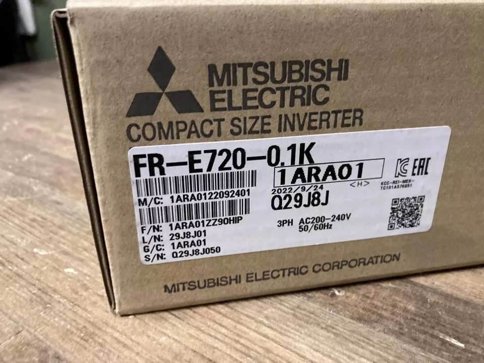 MITSUBISHI FR-E720-0.1K Inverter 0.1kW 200-240V FRE72001K NEW (1)