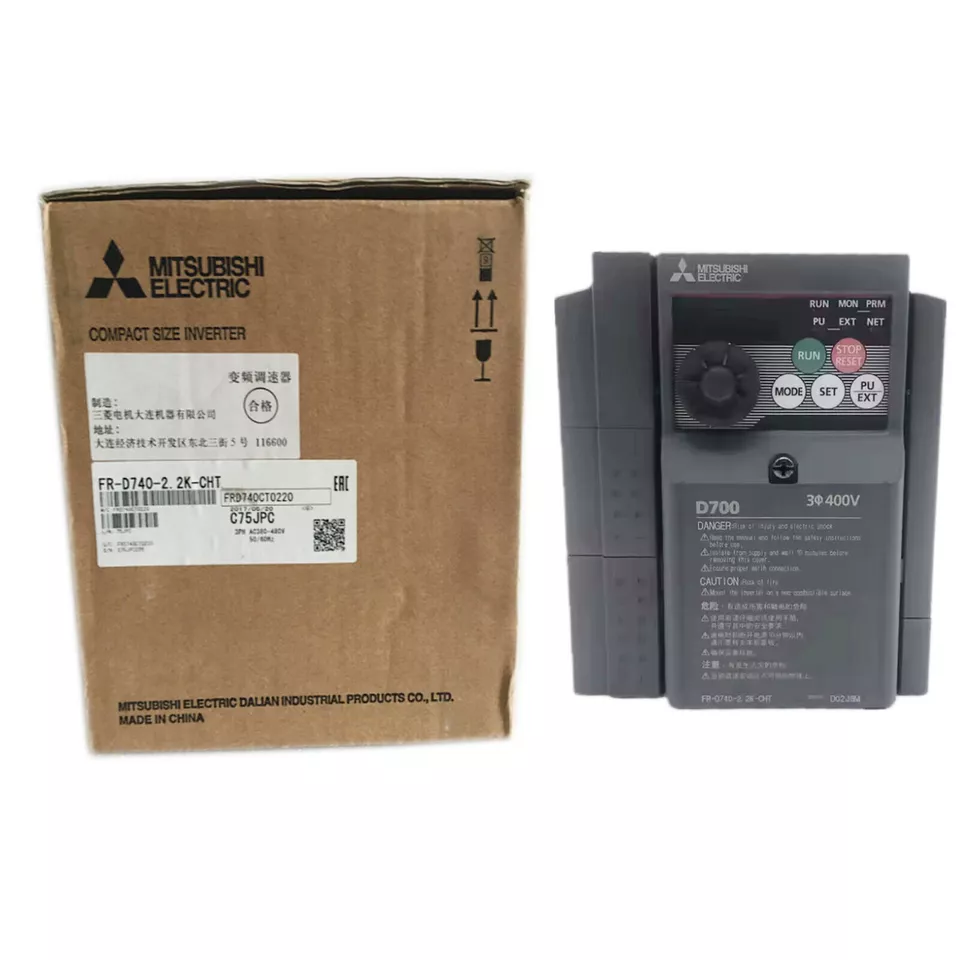 New FR-D740-2.2K-CHT MITSUBISHI COMPACT FREQUENCY INVERTER PLC MODULE
