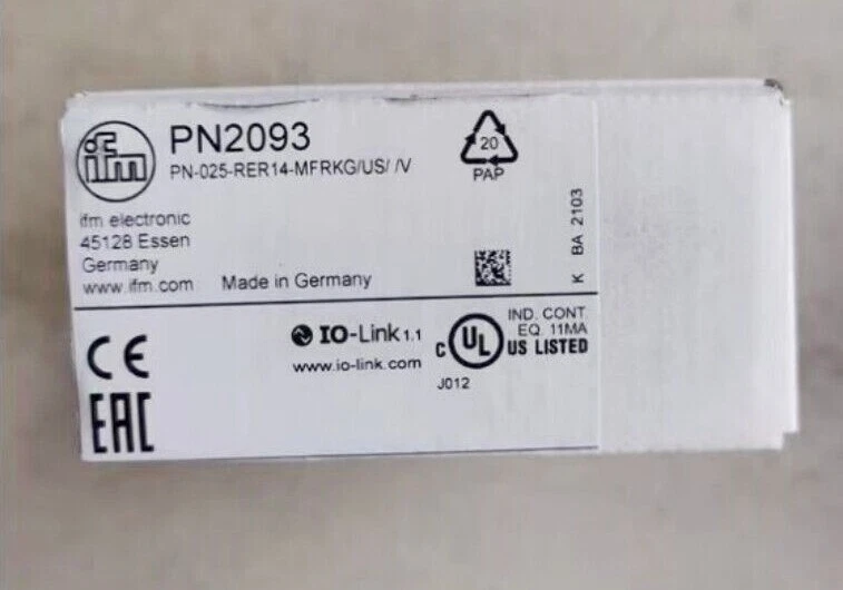 IFM PN2093 pressure sensor